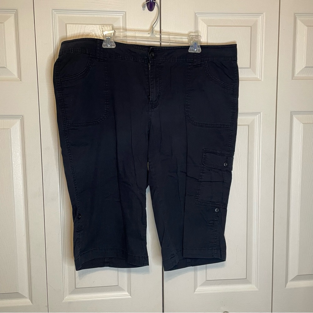 Venezia Black Pedal Pushers Size 20